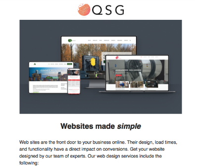 QSG Websites Made Simple
